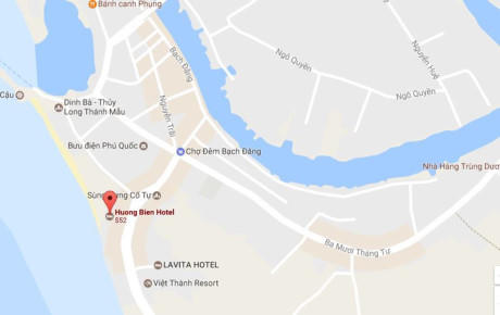Khách sạn Hương Biển gần Dinh Cậu ở Phú Quốc. Ảnh:Google Maps.