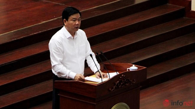 Bí thư Thành ủy TP.HCM Đinh La Thăng phát biểu tại hội nghị.