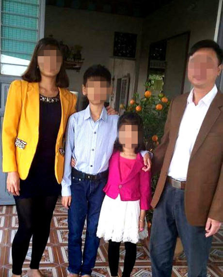 Ảnh chụp cả gia đình anh Th., chị G.