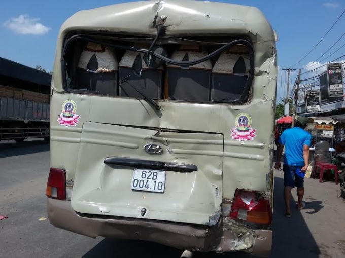 Hiện trường vụ tai nạn.