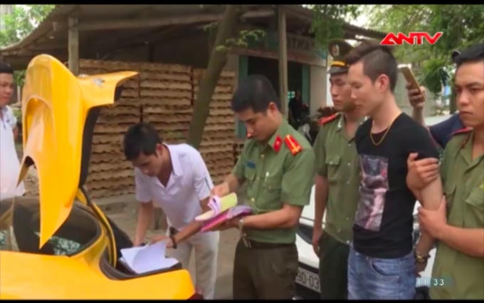 Các đối tượng tượng bị cơ quan Công an tỉnh Phú Thọ bắt.