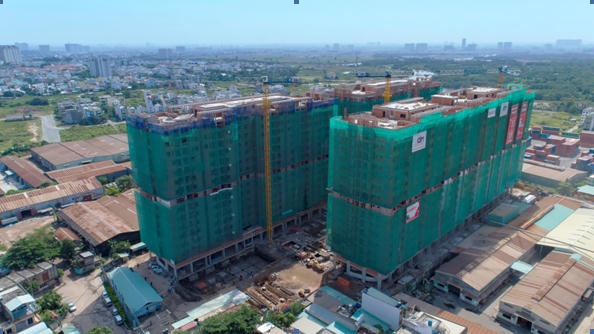 Vị trí liền kề tuyến Metro số 1, tiến độ thi công nhanh, dự kiến bàn giao sớm hơn kế hoạch 2 tháng… đã giúp đẩy cao giá trị của Him Lam Phú An (Q.9)