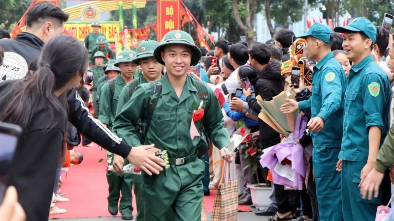 Năm 2026, Lai Châu có 72% công dân viết đơn tình nguyện tham gia nghĩa vụ quân sự. (Ảnh: BND).