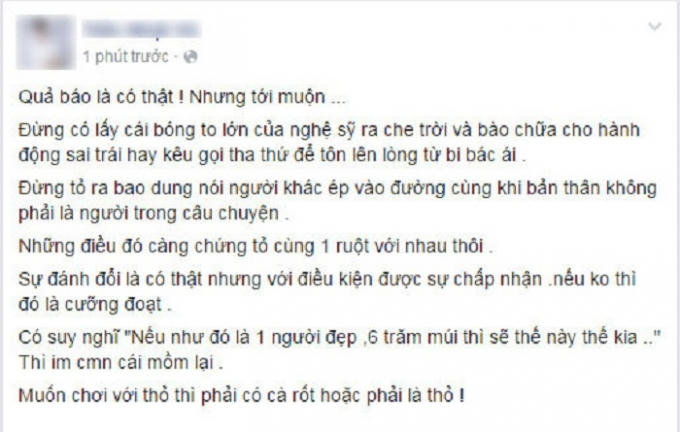 Một người tự nhận từng là nạn nhân của Minh Béo bày tỏ sự phẫn nộ.