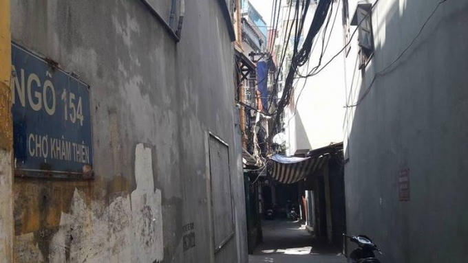 Hiện trường nơi xảy ra vụ án mạng khiến 3 người thương vong.