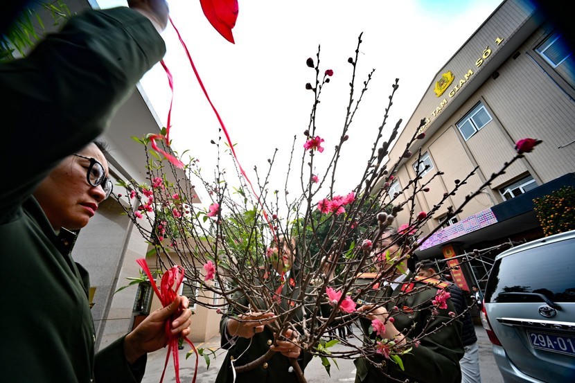 Các nữ cán Phòng Tham mưu CATP tất bật chuẩn bị những cành đào thật tươi. Với họ, việc mang không khí Tết vào trại giam không chỉ là nhiệm vụ mà còn là mệnh lệnh từ trái tim.
Nữ cán bộ công an Phòng Tham mưu, Tài chính và trại tạm giam mang theo những phần quà thiết yếu tiến vào khu vực giam giữ. Bước chân ai cũng nhanh hơn với mong muốn sớm gặp các cháu nhỏ.
Khoảnh khắc cành đào xuân được đưa vào khu vực các nữ phạm nhân đang chăm sóc con. Sắc hoa rực rỡ dường như làm bừng sáng không gian vốn ảm đạm, mang theo hy vọng về một năm mới an lành và hướng thiện.
Ánh mắt trong veo của em bé khi được nữ cán bộ Công an vỗ về. Các cháu ở độ tuổi 1-2 tuổi, đang ở giai đoạn cần nhất sự chăm sóc và yêu thương. Hôm nay hơi ấm đến từ những "người mẹ" mặc cảnh phục.
Một nữ cán bộ Công an vui đùa cùng cháu bé trên tay mẹ là phạm nhân tại Trại tạm giam số 2 - CATP Hà Nội. Khoảnh khắc này thật đẹp và ấm áp tình người.
Hình ảnh xúc động qua khung cửa buồng giam: Nữ cán bộ Công an Thủ đô bế trên tay cháu bé sơ sinh. Trong buồng này còn có một cháu bé mới sinh được 4 ngày tuổi...
Bàn tay bé xíu của thiên thần nhỏ nắm chặt lấy ngón tay của nữ chiến sĩ Công an. Một sự tin cậy tuyệt đối và bình yên đến lạ thường.
Giây phút lắng đọng khi nữ cán bộ Công an Thủ đô nhắm mắt, ôm chặt cháu bé vào lòng như con đẻ của mình. Tình mẫu tử thiêng liêng dường như lan tỏa khắp buồng giam ở Bệnh xá Trại tạm giam số 2
Không khí đầm ấm bên trong buồng giam ở Trại tạm giam số 1. Chương trình không chỉ mang vật chất đến cho các cháu mà còn gửi gắm thông điệp nhân văn sâu sắc của Công an Thủ đô: Mọi lỗi lầm đều có thể được tha thứ nếu biết quay đầu, và trẻ em luôn xứng đáng được yêu thương, chăm sóc trong mọi hoàn cảnh.
Không khí đầm ấm bên trong buồng giam ở Trại tạm giam số 1. Chương trình không chỉ mang vật chất đến cho các cháu mà còn gửi gắm thông điệp nhân văn sâu sắc của Công an Thủ đô: Mọi lỗi lầm đều có thể được tha thứ nếu biết quay đầu, và trẻ em luôn xứng đáng được yêu thương, chăm sóc trong mọi hoàn cảnh.
Những nữ cán bộ tại các Trại tạm giam của CATP hôm nay cũng thấy rất ấm lòng với sự chia sẻ từ những đồng đội để họ thêm vững bước trên còn đường thắp sáng những mảnh đời lầm lỡ
Xúc động khoảnh khắc những "người mẹ" mặc cảnh phục đưa Tết ấm vào trại tạm giam ở Hà Nội.
Nữ cán bộ công an Phòng Tham mưu, Tài chính và trại tạm giam mang theo những phần quà thiết yếu tiến vào khu vực giam giữ. Bước chân ai cũng nhanh hơn với mong muốn sớm gặp các cháu nhỏ.
Khoảnh khắc cành đào xuân được đưa vào khu vực các nữ phạm nhân đang chăm sóc con. Sắc hoa rực rỡ dường như làm bừng sáng không gian vốn ảm đạm, mang theo hy vọng về một năm mới an lành và hướng thiện.
Ánh mắt trong veo của em bé khi được nữ cán bộ Công an vỗ về. Các cháu ở độ tuổi 1-2 tuổi, đang ở giai đoạn cần nhất sự chăm sóc và yêu thương. Hôm nay hơi ấm đến từ những "người mẹ" mặc cảnh phục.
Một nữ cán bộ Công an vui đùa cùng cháu bé trên tay mẹ là phạm nhân tại Trại tạm giam số 2 - CATP Hà Nội. Khoảnh khắc này thật đẹp và ấm áp tình người.
Hình ảnh xúc động qua khung cửa buồng giam: Nữ cán bộ Công an Thủ đô bế trên tay cháu bé sơ sinh. Trong buồng này còn có một cháu bé mới sinh được 4 ngày tuổi...
Bàn tay bé xíu của thiên thần nhỏ nắm chặt lấy ngón tay của nữ chiến sĩ Công an. Một sự tin cậy tuyệt đối và bình yên đến lạ thường.
Giây phút lắng đọng khi nữ cán bộ Công an Thủ đô nhắm mắt, ôm chặt cháu bé vào lòng như con đẻ của mình. Tình mẫu tử thiêng liêng dường như lan tỏa khắp buồng giam ở Bệnh xá Trại tạm giam số 2
Không khí đầm ấm bên trong buồng giam ở Trại tạm giam số 1. Chương trình không chỉ mang vật chất đến cho các cháu mà còn gửi gắm thông điệp nhân văn sâu sắc của Công an Thủ đô: Mọi lỗi lầm đều có thể được tha thứ nếu biết quay đầu, và trẻ em luôn xứng đáng được yêu thương, chăm sóc trong mọi hoàn cảnh.
Không khí đầm ấm bên trong buồng giam ở Trại tạm giam số 1. Chương trình không chỉ mang vật chất đến cho các cháu mà còn gửi gắm thông điệp nhân văn sâu sắc của Công an Thủ đô: Mọi lỗi lầm đều có thể được tha thứ nếu biết quay đầu, và trẻ em luôn xứng đáng được yêu thương, chăm sóc trong mọi hoàn cảnh.
Những nữ cán bộ tại các Trại tạm giam của CATP hôm nay cũng thấy rất ấm lòng với sự chia sẻ từ những đồng đội để họ thêm vững bước trên còn đường thắp sáng những mảnh đời lầm lỡ
Xúc động khoảnh khắc những "người mẹ" mặc cảnh phục đưa Tết ấm vào trại tạm giam ở Hà Nội.
Khoảnh khắc cành đào xuân được đưa vào khu vực các nữ phạm nhân đang chăm sóc con. Sắc hoa rực rỡ dường như làm bừng sáng không gian vốn ảm đạm, mang theo hy vọng về một năm mới an lành và hướng thiện.
Ánh mắt trong veo của em bé khi được nữ cán bộ Công an vỗ về. Các cháu ở độ tuổi 1-2 tuổi, đang ở giai đoạn cần nhất sự chăm sóc và yêu thương. Hôm nay hơi ấm đến từ những "người mẹ" mặc cảnh phục.
Một nữ cán bộ Công an vui đùa cùng cháu bé trên tay mẹ là phạm nhân tại Trại tạm giam số 2 - CATP Hà Nội. Khoảnh khắc này thật đẹp và ấm áp tình người.
Hình ảnh xúc động qua khung cửa buồng giam: Nữ cán bộ Công an Thủ đô bế trên tay cháu bé sơ sinh. Trong buồng này còn có một cháu bé mới sinh được 4 ngày tuổi...
Bàn tay bé xíu của thiên thần nhỏ nắm chặt lấy ngón tay của nữ chiến sĩ Công an. Một sự tin cậy tuyệt đối và bình yên đến lạ thường.
Giây phút lắng đọng khi nữ cán bộ Công an Thủ đô nhắm mắt, ôm chặt cháu bé vào lòng như con đẻ của mình. Tình mẫu tử thiêng liêng dường như lan tỏa khắp buồng giam ở Bệnh xá Trại tạm giam số 2
Không khí đầm ấm bên trong buồng giam ở Trại tạm giam số 1. Chương trình không chỉ mang vật chất đến cho các cháu mà còn gửi gắm thông điệp nhân văn sâu sắc của Công an Thủ đô: Mọi lỗi lầm đều có thể được tha thứ nếu biết quay đầu, và trẻ em luôn xứng đáng được yêu thương, chăm sóc trong mọi hoàn cảnh.
Không khí đầm ấm bên trong buồng giam ở Trại tạm giam số 1. Chương trình không chỉ mang vật chất đến cho các cháu mà còn gửi gắm thông điệp nhân văn sâu sắc của Công an Thủ đô: Mọi lỗi lầm đều có thể được tha thứ nếu biết quay đầu, và trẻ em luôn xứng đáng được yêu thương, chăm sóc trong mọi hoàn cảnh.
Những nữ cán bộ tại các Trại tạm giam của CATP hôm nay cũng thấy rất ấm lòng với sự chia sẻ từ những đồng đội để họ thêm vững bước trên còn đường thắp sáng những mảnh đời lầm lỡ
Xúc động khoảnh khắc những "người mẹ" mặc cảnh phục đưa Tết ấm vào trại tạm giam ở Hà Nội.
Ánh mắt trong veo của em bé khi được nữ cán bộ Công an vỗ về. Các cháu ở độ tuổi 1-2 tuổi, đang ở giai đoạn cần nhất sự chăm sóc và yêu thương. Hôm nay hơi ấm đến từ những "người mẹ" mặc cảnh phục.
Một nữ cán bộ Công an vui đùa cùng cháu bé trên tay mẹ là phạm nhân tại Trại tạm giam số 2 - CATP Hà Nội. Khoảnh khắc này thật đẹp và ấm áp tình người.
Hình ảnh xúc động qua khung cửa buồng giam: Nữ cán bộ Công an Thủ đô bế trên tay cháu bé sơ sinh. Trong buồng này còn có một cháu bé mới sinh được 4 ngày tuổi...
Bàn tay bé xíu của thiên thần nhỏ nắm chặt lấy ngón tay của nữ chiến sĩ Công an. Một sự tin cậy tuyệt đối và bình yên đến lạ thường.
Giây phút lắng đọng khi nữ cán bộ Công an Thủ đô nhắm mắt, ôm chặt cháu bé vào lòng như con đẻ của mình. Tình mẫu tử thiêng liêng dường như lan tỏa khắp buồng giam ở Bệnh xá Trại tạm giam số 2
Không khí đầm ấm bên trong buồng giam ở Trại tạm giam số 1. Chương trình không chỉ mang vật chất đến cho các cháu mà còn gửi gắm thông điệp nhân văn sâu sắc của Công an Thủ đô: Mọi lỗi lầm đều có thể được tha thứ nếu biết quay đầu, và trẻ em luôn xứng đáng được yêu thương, chăm sóc trong mọi hoàn cảnh.
Không khí đầm ấm bên trong buồng giam ở Trại tạm giam số 1. Chương trình không chỉ mang vật chất đến cho các cháu mà còn gửi gắm thông điệp nhân văn sâu sắc của Công an Thủ đô: Mọi lỗi lầm đều có thể được tha thứ nếu biết quay đầu, và trẻ em luôn xứng đáng được yêu thương, chăm sóc trong mọi hoàn cảnh.
Những nữ cán bộ tại các Trại tạm giam của CATP hôm nay cũng thấy rất ấm lòng với sự chia sẻ từ những đồng đội để họ thêm vững bước trên còn đường thắp sáng những mảnh đời lầm lỡ
Xúc động khoảnh khắc những "người mẹ" mặc cảnh phục đưa Tết ấm vào trại tạm giam ở Hà Nội.
Một nữ cán bộ Công an vui đùa cùng cháu bé trên tay mẹ là phạm nhân tại Trại tạm giam số 2 - CATP Hà Nội. Khoảnh khắc này thật đẹp và ấm áp tình người.
Hình ảnh xúc động qua khung cửa buồng giam: Nữ cán bộ Công an Thủ đô bế trên tay cháu bé sơ sinh. Trong buồng này còn có một cháu bé mới sinh được 4 ngày tuổi...
Bàn tay bé xíu của thiên thần nhỏ nắm chặt lấy ngón tay của nữ chiến sĩ Công an. Một sự tin cậy tuyệt đối và bình yên đến lạ thường.
Giây phút lắng đọng khi nữ cán bộ Công an Thủ đô nhắm mắt, ôm chặt cháu bé vào lòng như con đẻ của mình. Tình mẫu tử thiêng liêng dường như lan tỏa khắp buồng giam ở Bệnh xá Trại tạm giam số 2
Không khí đầm ấm bên trong buồng giam ở Trại tạm giam số 1. Chương trình không chỉ mang vật chất đến cho các cháu mà còn gửi gắm thông điệp nhân văn sâu sắc của Công an Thủ đô: Mọi lỗi lầm đều có thể được tha thứ nếu biết quay đầu, và trẻ em luôn xứng đáng được yêu thương, chăm sóc trong mọi hoàn cảnh.
Không khí đầm ấm bên trong buồng giam ở Trại tạm giam số 1. Chương trình không chỉ mang vật chất đến cho các cháu mà còn gửi gắm thông điệp nhân văn sâu sắc của Công an Thủ đô: Mọi lỗi lầm đều có thể được tha thứ nếu biết quay đầu, và trẻ em luôn xứng đáng được yêu thương, chăm sóc trong mọi hoàn cảnh.
Những nữ cán bộ tại các Trại tạm giam của CATP hôm nay cũng thấy rất ấm lòng với sự chia sẻ từ những đồng đội để họ thêm vững bước trên còn đường thắp sáng những mảnh đời lầm lỡ
Xúc động khoảnh khắc những "người mẹ" mặc cảnh phục đưa Tết ấm vào trại tạm giam ở Hà Nội.
Hình ảnh xúc động qua khung cửa buồng giam: Nữ cán bộ Công an Thủ đô bế trên tay cháu bé sơ sinh. Trong buồng này còn có một cháu bé mới sinh được 4 ngày tuổi...
Bàn tay bé xíu của thiên thần nhỏ nắm chặt lấy ngón tay của nữ chiến sĩ Công an. Một sự tin cậy tuyệt đối và bình yên đến lạ thường.
Giây phút lắng đọng khi nữ cán bộ Công an Thủ đô nhắm mắt, ôm chặt cháu bé vào lòng như con đẻ của mình. Tình mẫu tử thiêng liêng dường như lan tỏa khắp buồng giam ở Bệnh xá Trại tạm giam số 2
Không khí đầm ấm bên trong buồng giam ở Trại tạm giam số 1. Chương trình không chỉ mang vật chất đến cho các cháu mà còn gửi gắm thông điệp nhân văn sâu sắc của Công an Thủ đô: Mọi lỗi lầm đều có thể được tha thứ nếu biết quay đầu, và trẻ em luôn xứng đáng được yêu thương, chăm sóc trong mọi hoàn cảnh.
Không khí đầm ấm bên trong buồng giam ở Trại tạm giam số 1. Chương trình không chỉ mang vật chất đến cho các cháu mà còn gửi gắm thông điệp nhân văn sâu sắc của Công an Thủ đô: Mọi lỗi lầm đều có thể được tha thứ nếu biết quay đầu, và trẻ em luôn xứng đáng được yêu thương, chăm sóc trong mọi hoàn cảnh.
Những nữ cán bộ tại các Trại tạm giam của CATP hôm nay cũng thấy rất ấm lòng với sự chia sẻ từ những đồng đội để họ thêm vững bước trên còn đường thắp sáng những mảnh đời lầm lỡ
Xúc động khoảnh khắc những "người mẹ" mặc cảnh phục đưa Tết ấm vào trại tạm giam ở Hà Nội.
Bàn tay bé xíu của thiên thần nhỏ nắm chặt lấy ngón tay của nữ chiến sĩ Công an. Một sự tin cậy tuyệt đối và bình yên đến lạ thường.
Giây phút lắng đọng khi nữ cán bộ Công an Thủ đô nhắm mắt, ôm chặt cháu bé vào lòng như con đẻ của mình. Tình mẫu tử thiêng liêng dường như lan tỏa khắp buồng giam ở Bệnh xá Trại tạm giam số 2
Không khí đầm ấm bên trong buồng giam ở Trại tạm giam số 1. Chương trình không chỉ mang vật chất đến cho các cháu mà còn gửi gắm thông điệp nhân văn sâu sắc của Công an Thủ đô: Mọi lỗi lầm đều có thể được tha thứ nếu biết quay đầu, và trẻ em luôn xứng đáng được yêu thương, chăm sóc trong mọi hoàn cảnh.
Không khí đầm ấm bên trong buồng giam ở Trại tạm giam số 1. Chương trình không chỉ mang vật chất đến cho các cháu mà còn gửi gắm thông điệp nhân văn sâu sắc của Công an Thủ đô: Mọi lỗi lầm đều có thể được tha thứ nếu biết quay đầu, và trẻ em luôn xứng đáng được yêu thương, chăm sóc trong mọi hoàn cảnh.
Những nữ cán bộ tại các Trại tạm giam của CATP hôm nay cũng thấy rất ấm lòng với sự chia sẻ từ những đồng đội để họ thêm vững bước trên còn đường thắp sáng những mảnh đời lầm lỡ
Xúc động khoảnh khắc những "người mẹ" mặc cảnh phục đưa Tết ấm vào trại tạm giam ở Hà Nội.
Giây phút lắng đọng khi nữ cán bộ Công an Thủ đô nhắm mắt, ôm chặt cháu bé vào lòng như con đẻ của mình. Tình mẫu tử thiêng liêng dường như lan tỏa khắp buồng giam ở Bệnh xá Trại tạm giam số 2
Không khí đầm ấm bên trong buồng giam ở Trại tạm giam số 1. Chương trình không chỉ mang vật chất đến cho các cháu mà còn gửi gắm thông điệp nhân văn sâu sắc của Công an Thủ đô: Mọi lỗi lầm đều có thể được tha thứ nếu biết quay đầu, và trẻ em luôn xứng đáng được yêu thương, chăm sóc trong mọi hoàn cảnh.
Không khí đầm ấm bên trong buồng giam ở Trại tạm giam số 1. Chương trình không chỉ mang vật chất đến cho các cháu mà còn gửi gắm thông điệp nhân văn sâu sắc của Công an Thủ đô: Mọi lỗi lầm đều có thể được tha thứ nếu biết quay đầu, và trẻ em luôn xứng đáng được yêu thương, chăm sóc trong mọi hoàn cảnh.
Những nữ cán bộ tại các Trại tạm giam của CATP hôm nay cũng thấy rất ấm lòng với sự chia sẻ từ những đồng đội để họ thêm vững bước trên còn đường thắp sáng những mảnh đời lầm lỡ
Xúc động khoảnh khắc những "người mẹ" mặc cảnh phục đưa Tết ấm vào trại tạm giam ở Hà Nội.
Không khí đầm ấm bên trong buồng giam ở Trại tạm giam số 1. Chương trình không chỉ mang vật chất đến cho các cháu mà còn gửi gắm thông điệp nhân văn sâu sắc của Công an Thủ đô: Mọi lỗi lầm đều có thể được tha thứ nếu biết quay đầu, và trẻ em luôn xứng đáng được yêu thương, chăm sóc trong mọi hoàn cảnh.
Không khí đầm ấm bên trong buồng giam ở Trại tạm giam số 1. Chương trình không chỉ mang vật chất đến cho các cháu mà còn gửi gắm thông điệp nhân văn sâu sắc của Công an Thủ đô: Mọi lỗi lầm đều có thể được tha thứ nếu biết quay đầu, và trẻ em luôn xứng đáng được yêu thương, chăm sóc trong mọi hoàn cảnh.
Những nữ cán bộ tại các Trại tạm giam của CATP hôm nay cũng thấy rất ấm lòng với sự chia sẻ từ những đồng đội để họ thêm vững bước trên còn đường thắp sáng những mảnh đời lầm lỡ
Xúc động khoảnh khắc những "người mẹ" mặc cảnh phục đưa Tết ấm vào trại tạm giam ở Hà Nội.
Không khí đầm ấm bên trong buồng giam ở Trại tạm giam số 1. Chương trình không chỉ mang vật chất đến cho các cháu mà còn gửi gắm thông điệp nhân văn sâu sắc của Công an Thủ đô: Mọi lỗi lầm đều có thể được tha thứ nếu biết quay đầu, và trẻ em luôn xứng đáng được yêu thương, chăm sóc trong mọi hoàn cảnh.
Những nữ cán bộ tại các Trại tạm giam của CATP hôm nay cũng thấy rất ấm lòng với sự chia sẻ từ những đồng đội để họ thêm vững bước trên còn đường thắp sáng những mảnh đời lầm lỡ
Xúc động khoảnh khắc những "người mẹ" mặc cảnh phục đưa Tết ấm vào trại tạm giam ở Hà Nội.
Những nữ cán bộ tại các Trại tạm giam của CATP hôm nay cũng thấy rất ấm lòng với sự chia sẻ từ những đồng đội để họ thêm vững bước trên còn đường thắp sáng những mảnh đời lầm lỡ
Xúc động khoảnh khắc những "người mẹ" mặc cảnh phục đưa Tết ấm vào trại tạm giam ở Hà Nội.
Những nữ cán bộ tại các Trại tạm giam của CATP hôm nay cũng thấy rất ấm lòng với sự chia sẻ từ những đồng đội để họ thêm vững bước trên còn đường thắp sáng những mảnh đời lầm lỡ
Xúc động khoảnh khắc những "người mẹ" mặc cảnh phục đưa Tết ấm vào trại tạm giam ở Hà Nội.
Xúc động khoảnh khắc những "người mẹ" mặc cảnh phục đưa Tết ấm vào trại tạm giam ở Hà Nội.