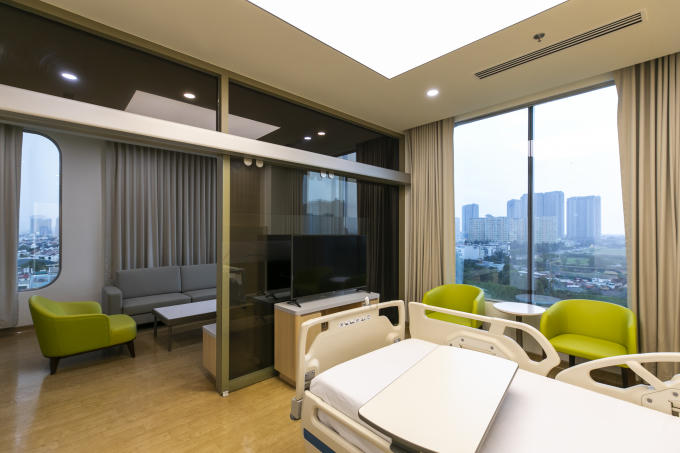 Cơ sở vật chất hiện đại, sang trọng tại Bệnh viện Quốc tế Mỹ.
