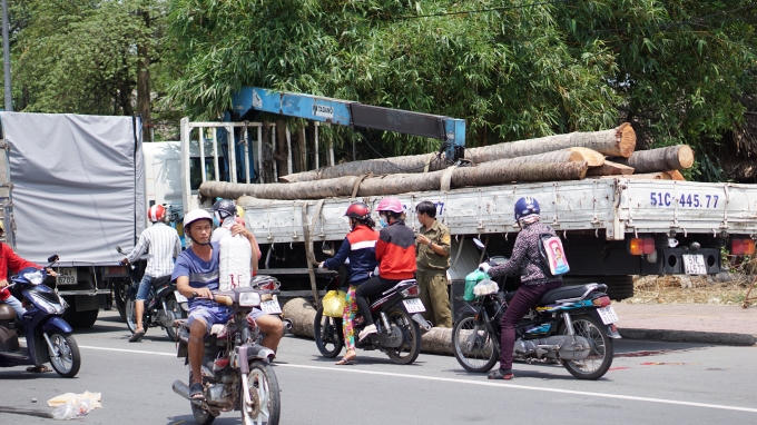 Hiện trường vụ tai nạn.