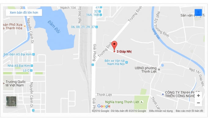 Vị trí công trường xảy ra vụ tai nạn lao động.