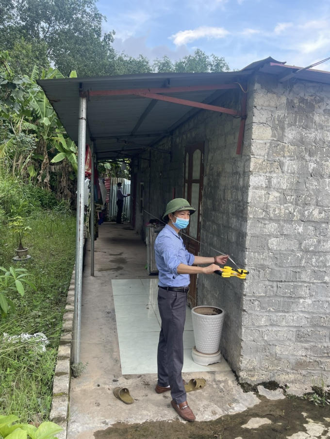 Một số các hộ dân vi phạm hành chính.