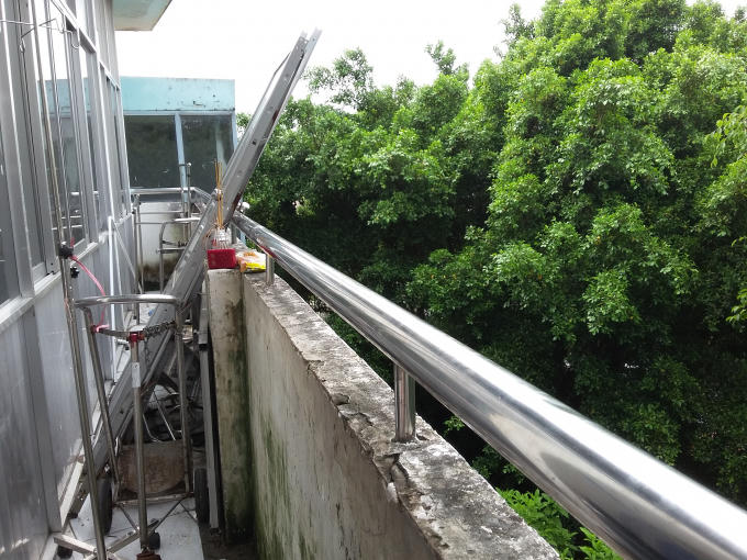 Vị trí nơi bà Ch. treo cổ tử tự.