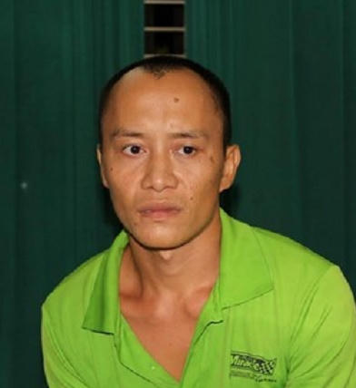 Đối tượng Vỹ tại cơ quan Công an.