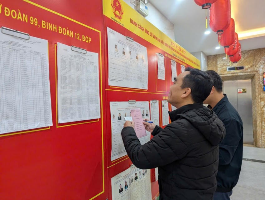 Cử tri tìm hiểu thông tin của người ứng trước khi tiến hành lựa chọn.