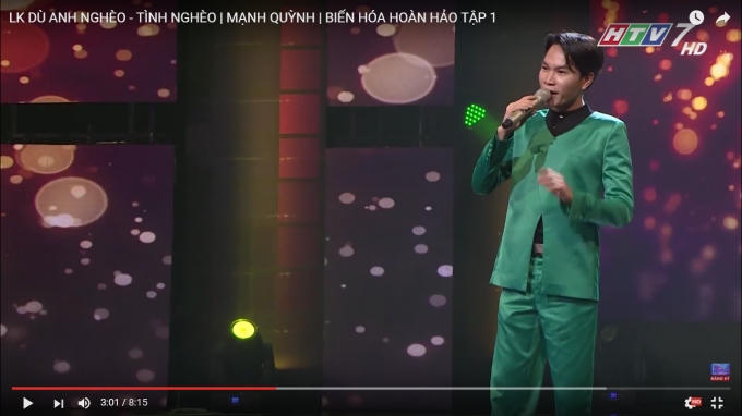 Quang Đại hóa thân thành ca sĩ Mạnh Quỳnh.