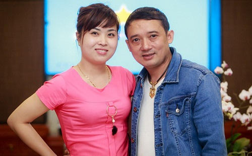 Chiến Thắng và Thu Ngọc - người vợ thứ 3 kém anh 15 tuổi.