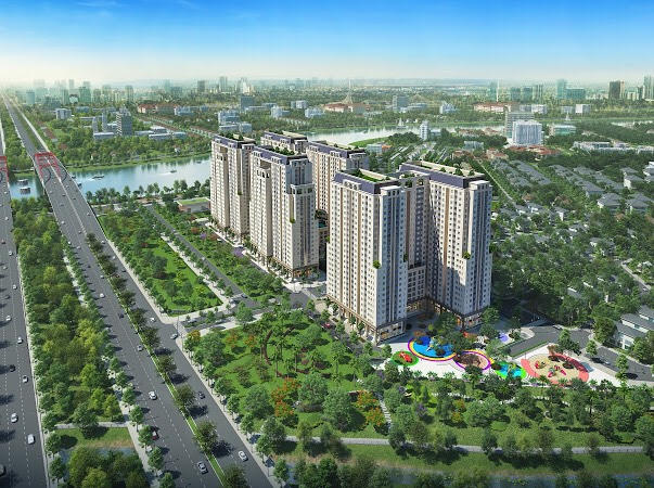 Dự án có vị trí địa lí rất thuận lợi thuận tiện duy chuyển đến trung tâm thành phố