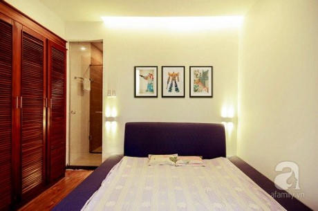 Ph&ograve;ng ngủ con với b&agrave;i tr&iacute; đơn giản trẻ trung.