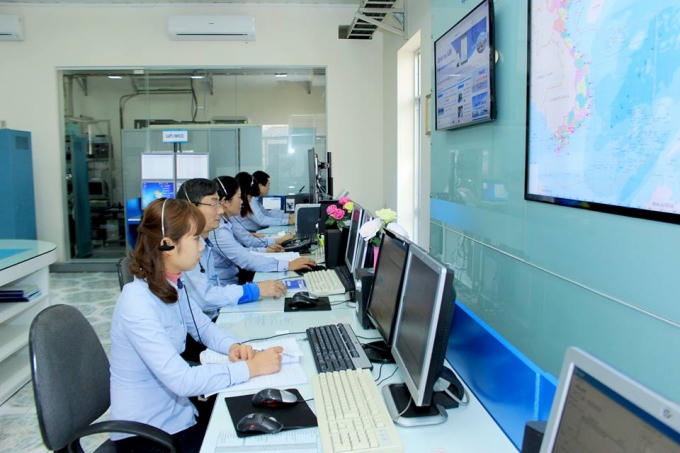 Hệ thống Thông tin duyên hải Việt Nam đang theo sát để trợ giúp cứu nạn. (Ảnh: http://vishipel.com.vn/)