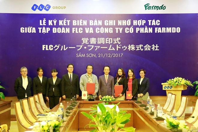 Sau lễ ký kết, quá trình chuyển giao công nghệ giữa Farmdo và FLC sẽ nhanh chóng được xúc tiến