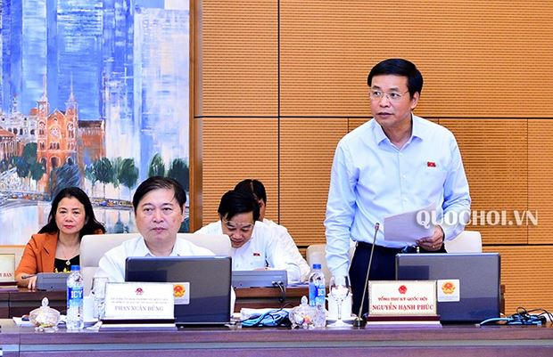 Tổng Thư ký Quốc hội Nguyễn Hạnh Phúc.