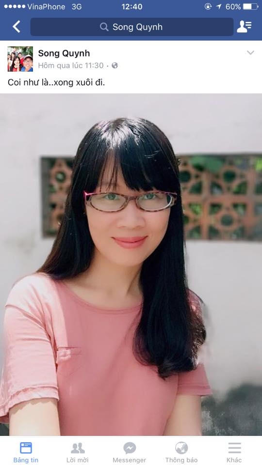 Cô giáo dạy văn Lê Uyên Quỳnh viết những dòng tâm sự trên facebook, dự báo điều bất ổn ở phía trước. Một ngày sau, cô là 1 trong số 7 nạn nhân tử nạn.