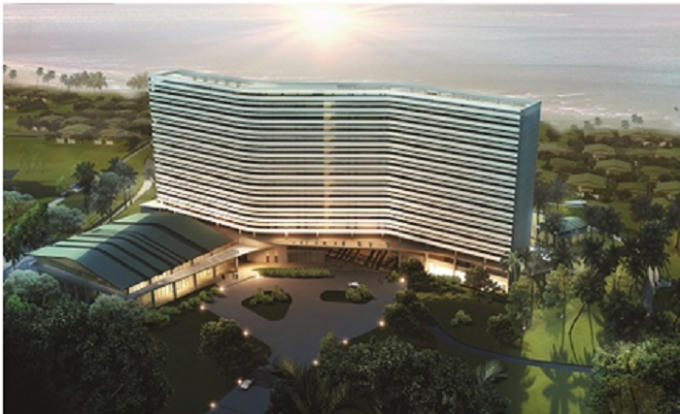 (Movenpick Hotel tiêu chuẩn 5 sao quốc tế).