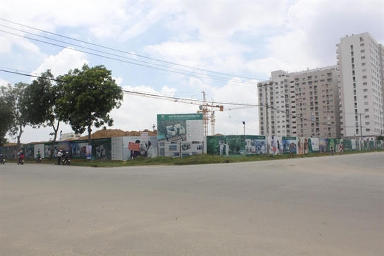 Dự án nhìn từ ngã 4, đường số 6B và đường số 8.