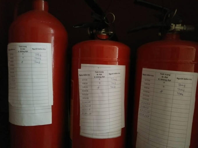Bình cứu hỏa liệu có được kiểm tra thường xuyên.
