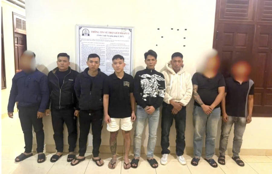 Các đối tượng quản lý nhân viên massage trong vụ án trên. Ảnh: L.T