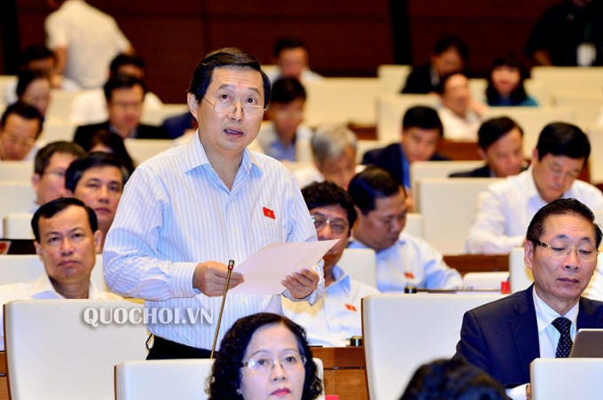 Đại biểu Quốc hội Nguyễn Quốc B&igrave;nh n&ecirc;u lo ngại về thảm họa hạt nh&acirc;n.