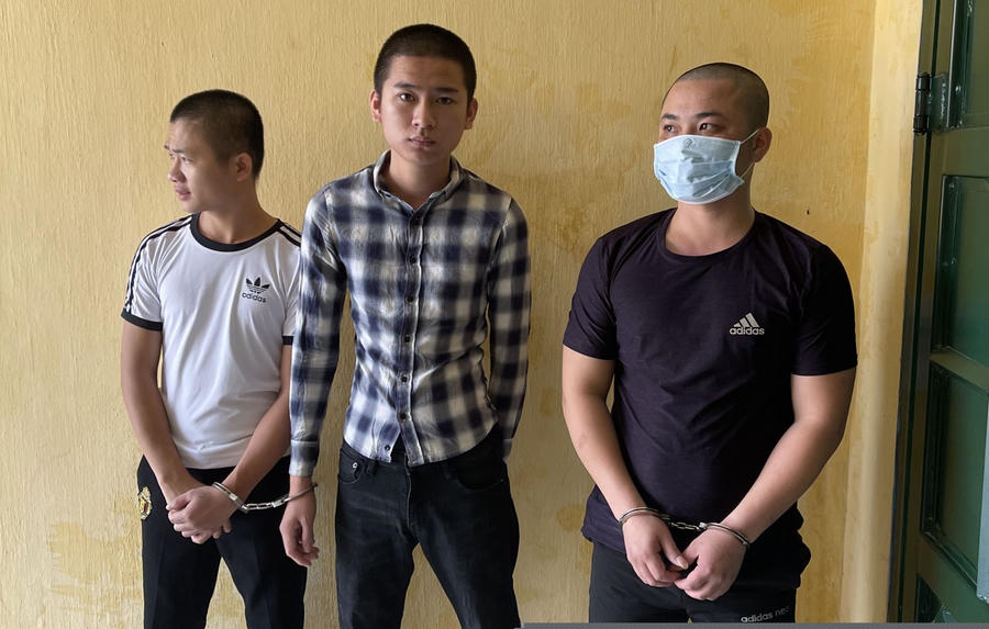 3 đối tượng (Từ trái qua phải): Trần Công Khang, Nguyễn Ngọc Triển, Lê Văn Nhật