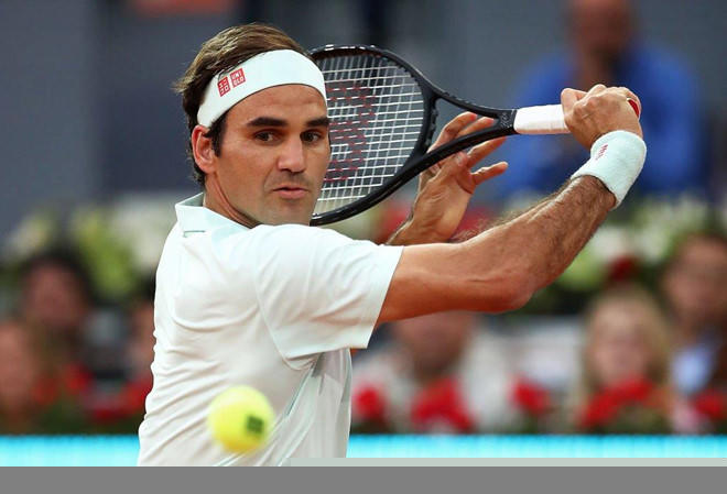 Federer đánh dấu sự trở lại ấn tượng trên sân đất nện. Ảnh: Getty Images.
