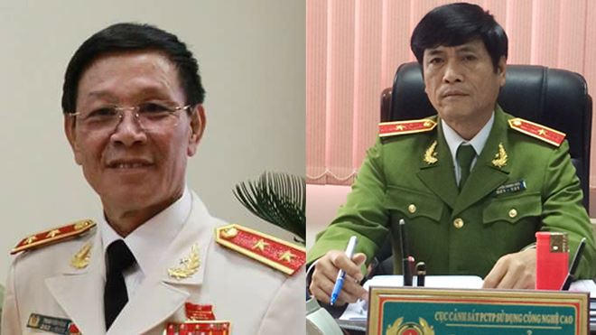 Ông Phan Văn Vĩnh và ông Nguyễn Thanh Hóa khi còn đương chức.