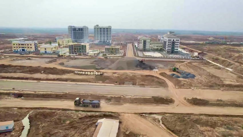 Một góc dự án thành phần 1 sân bay Long Thành.