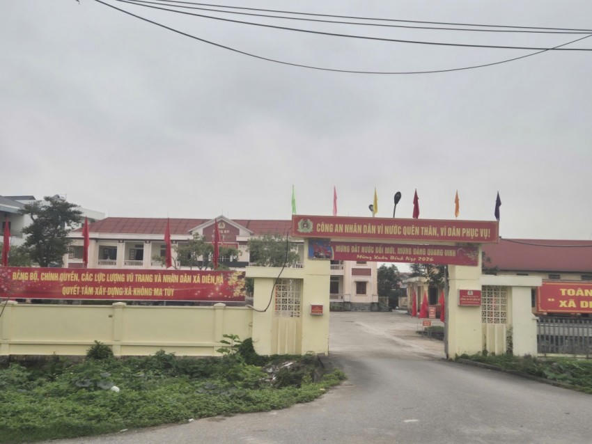 Trụ sở Công an xã Diên Hà, tỉnh Hưng Yên.
