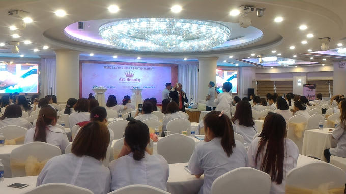 Ghi nhận của pv chiều 6/5, chương trình đào tạo vẫn tiếp tục diễn ra theo kế hoạch ban đầu.