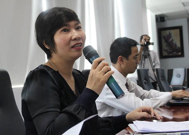 Bà Vũ Thị Khuyên, Trưởng Văn phòng Chính sách nhà ở và Thị trường Bất động sản TPHCM khẳng định Ba huyện Nhà Bè, Bình Chánh, Hóc Môn hiện chưa thành lập quận (Ảnh: Hoàng Giang)