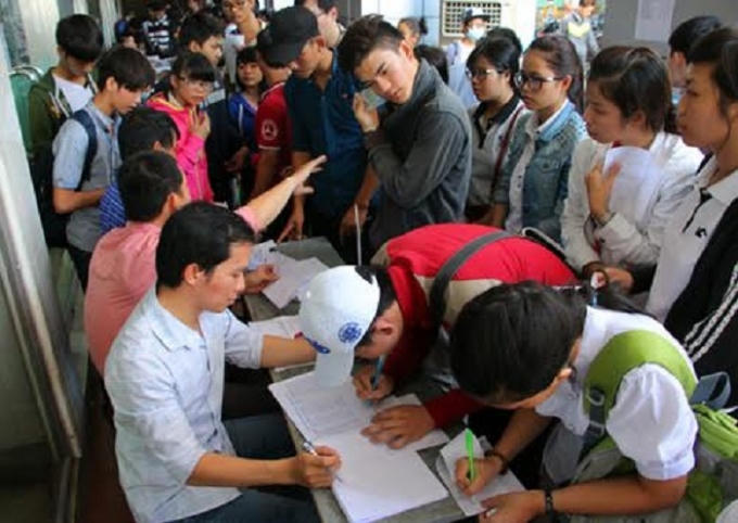 Theo duy định mới , năm 2016 thí sinh được phép đăng ký xét tuyển vào nhiều trường trong nhóm, mỗi trường một hoặc hai nguyện vọng. Ảnh: Internet