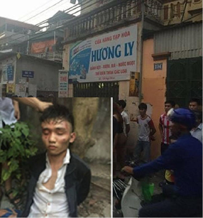 Đối tượng bị lực lượng chức năng bắt giữ sau khi gây án.