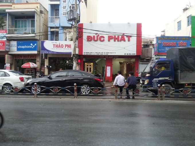 Hiện trường vụ tai nạn.