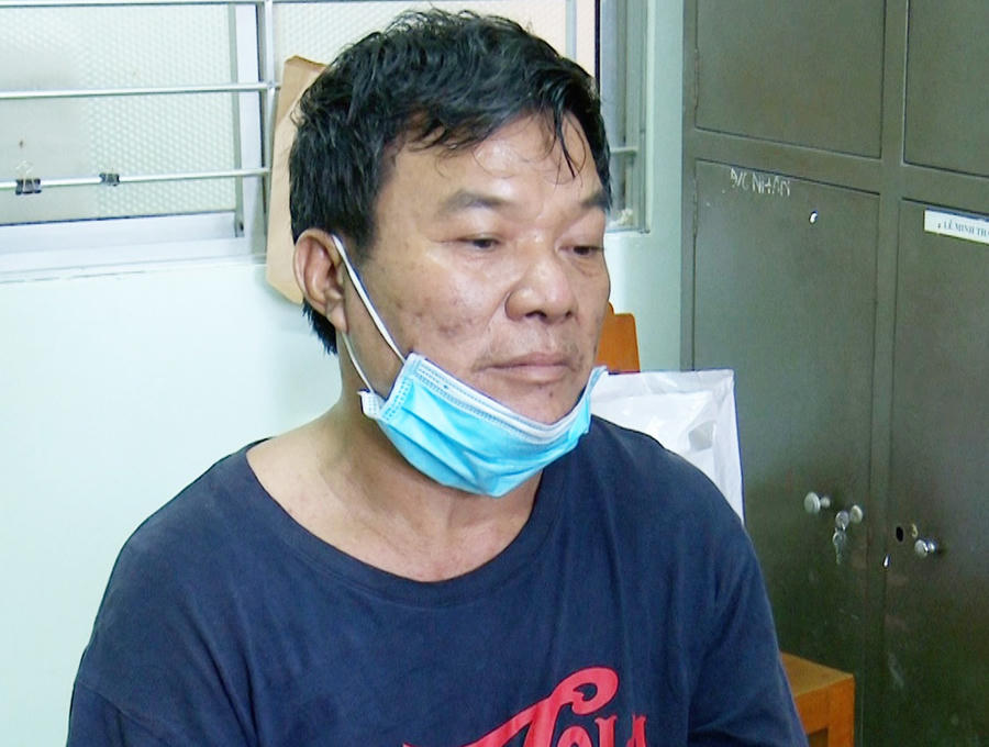 Đối tượng Chung tại cơ quan Công an.