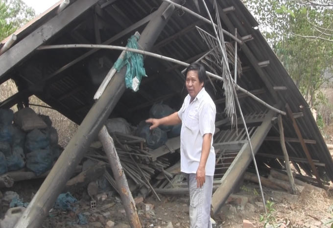 Nhà ông Trần Văn Phước cũng đã bị cưỡng chế.