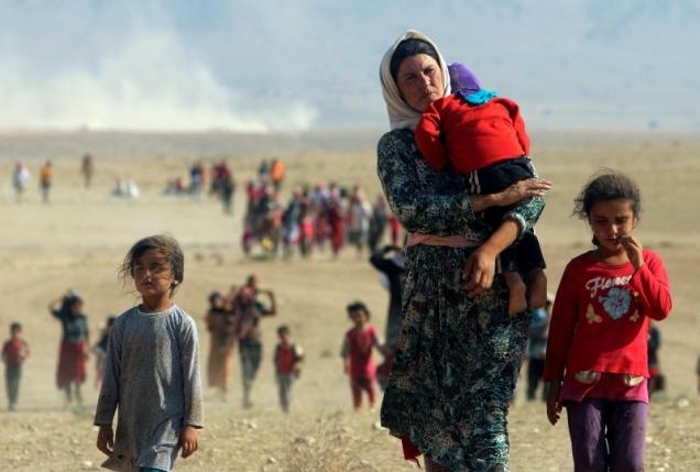 Từ lúc chiếm được thị trấn Sinjar, tây bắc Iraq IS đã thảm sát ít nhất 500 người Yazidi. Một số nạn nhân đã bị chôn sống. (Ảnh: Reuters)