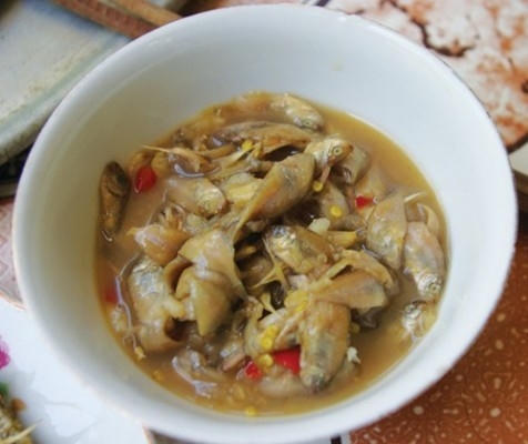 Mắm cá giò nhí - món ăn dân dã ở Lý Sơn.
