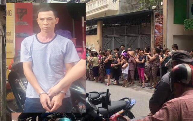 Chân dung đối tượng Nguyễn Trọng Nghĩa và hiện trường xảy ra vụ án.
