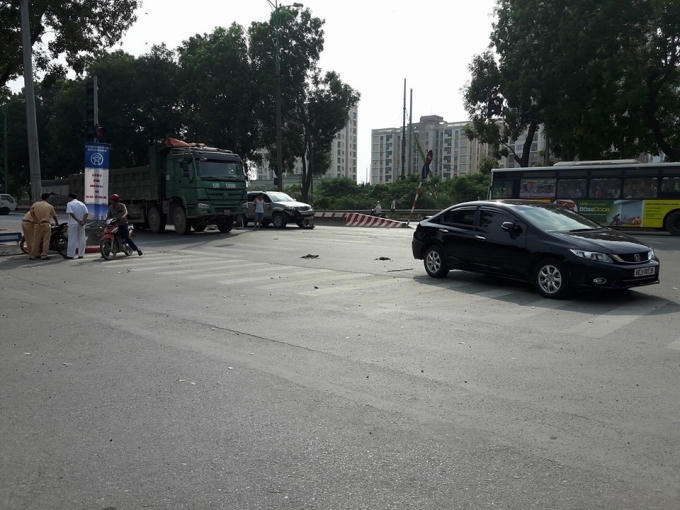 Hiện trường nơi xảy ra vụ tai nạn.