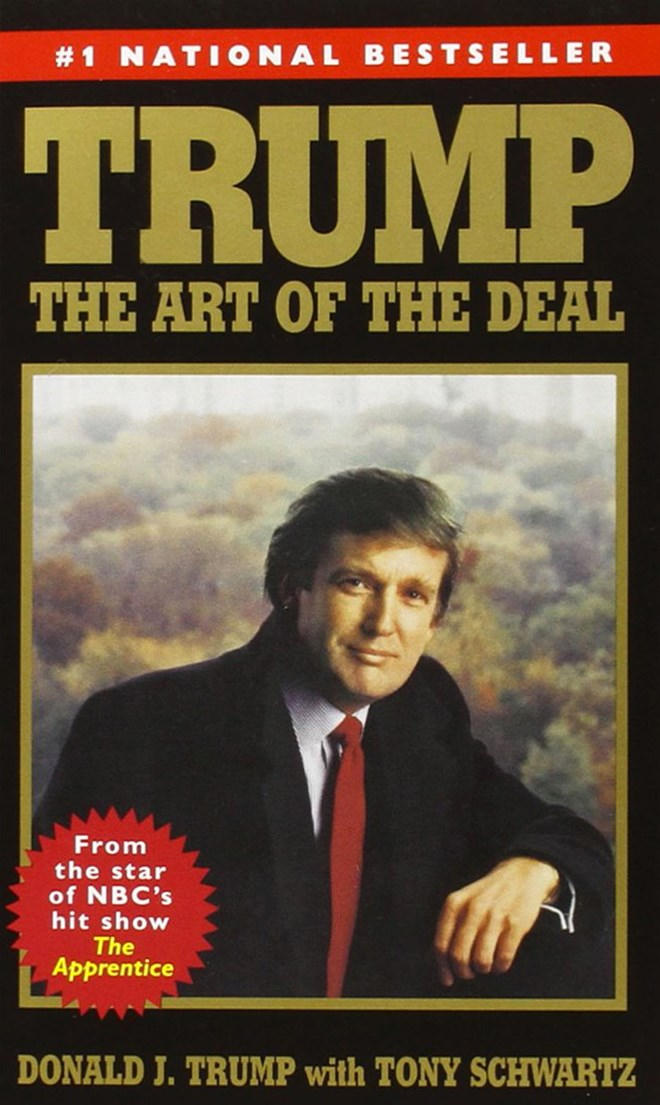 Trang bìa cuốn sách “The Art of the Deal” (Nghệ thuật đàm phán) của Donald Trump.