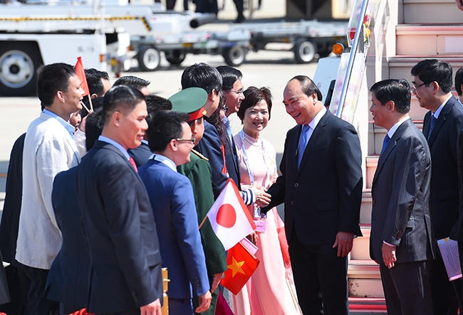 Thủ tướng Nguyễn Xuân Phúc nhận được sự đón tiếp nồng hậu trong chuyến thăm Nhật Bản (Ảnh: VGP).