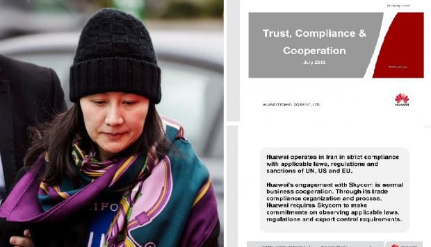 Giám đốc tài chính Huawei Mạnh Vãn Chu bị giới chức Canada bắt giữ theo đề nghị của Mỹ với cáo buộc lừa đảo nhiều ngân hàng quốc tế để lách lệnh trừng phạt của Mỹ và EU lên Iran giai đoạn 2009-2014. (Ảnh: AFP)