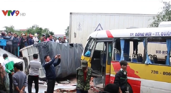 Hiện trường vụ tai nạn.